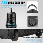 Durable Golf Travel Bag with Wheels and Hard Case