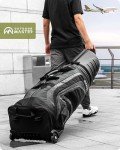 Lightweight Golf Travel Bag with Wheels, Grey