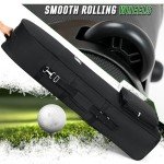 DAREKUKU Soft-Sided Golf Travel Bag with Wheels