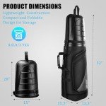 Durable Golf Travel Bag with Wheels and Hard Case