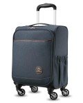 Compact 16-Inch Rolling Luggage with Wheels - Blue