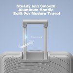 Nazhura Grey Hard Shell 3-Piece Luggage Set