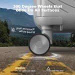 Nazhura Grey Hard Shell 3-Piece Luggage Set