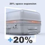 Nazhura Grey Hard Shell 3-Piece Luggage Set