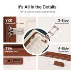 3-Piece Expandable Hardside Luggage Set, White