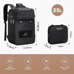 25L Waterproof Travel Backpack for 17-Inch Laptop