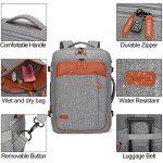 40L Flight Approved Expandable Travel Backpack in Grey