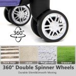 Lavender Purple 2-Piece Hardshell Luggage Set