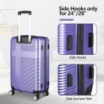 Lavender Purple 2-Piece Hardshell Luggage Set