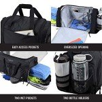 Versatile Gym Bag with 10 Compartments - Black
