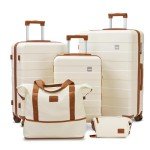 3-Piece Lightweight Luggage Set with Spinner Wheels