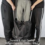 ZALALAS Waterproof 96L Travel Duffle Bag - Black