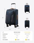 LUGGEX 21 Inch Expandable Carry-On Luggage - Blue