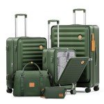 Joyway 5-Piece Hardside Luggage Set, Dark Green