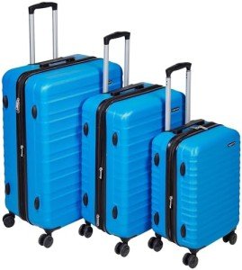 Light Blue 3-Piece Expandable Hardshell Luggage Set