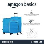 Light Blue 3-Piece Expandable Hardshell Luggage Set