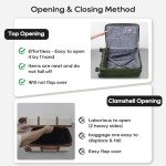 Joyway 5-Piece Hardside Luggage Set, Dark Green