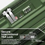 Joyway 5-Piece Hardside Luggage Set, Dark Green