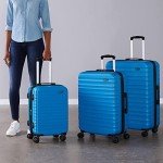 Light Blue 3-Piece Expandable Hardshell Luggage Set