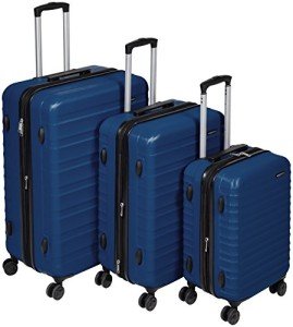 Amazon Basics Navy Blue Hardsided Luggage Set of 3