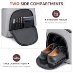 Convertible Garment Bag with Shoe Compartment - Grey