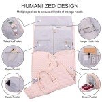 Seyfocnia Women's Convertible Travel Garment Bag Pink