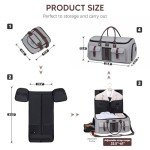 Convertible Garment Bag with Shoe Compartment - Grey