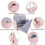 Seyfocnia Women's Convertible Travel Garment Bag Pink