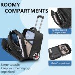 MATEIN Rolling Laptop Briefcase with Big Wheels