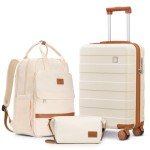 20-Inch Hard Shell Luggage Set with Backpack