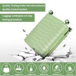 Lightweight 3-Piece Spinner Luggage Set - Avocado Green