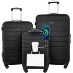 Wrangler Smart Luggage with Cup Holder & USB Ports