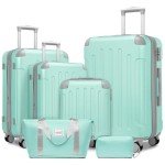 Mint Green 6-Piece Hardshell Luggage Set