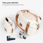 Coolife 3-Piece Hardside Luggage Set - White