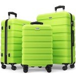 AnyZip 3-Piece Lightweight Hardside Luggage Set