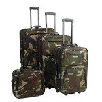 Expandable Camouflage 4-Piece Softside Luggage Set