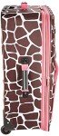 Rockland Vara Pink Giraffe 3-Piece Luggage Set