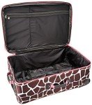 Rockland Vara Pink Giraffe 3-Piece Luggage Set
