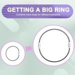 12 Pack Flexible Keychain Luggage Tag Rings