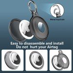 Waterproof AirTag Keychain Holder Case - 2 Pack