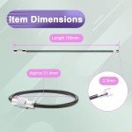 12 Pack Flexible Keychain Luggage Tag Rings