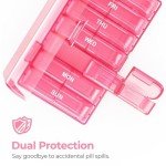 AUVON XL 7-Day Pill Organizer with Easy Fill