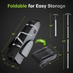 APTY Wheeled Golf Club Travel Bag with Padding