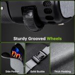 APTY Wheeled Golf Club Travel Bag with Padding