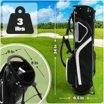 Lightweight Golf Stand Bag with Rain Hood