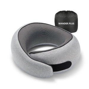 WANDER PLUSĀ® Memory Foam Neck Pillow for Travel