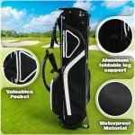 Lightweight Golf Stand Bag with Rain Hood