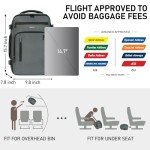 ECOHUB 16'' Airline-Approved Travel Backpack, Grey