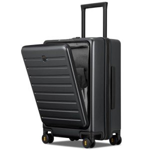 LEVEL8 20 Inch Lightweight Rolling Carry-On Suitcase