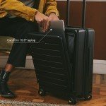 LEVEL8 20 Inch Lightweight Rolling Carry-On Suitcase